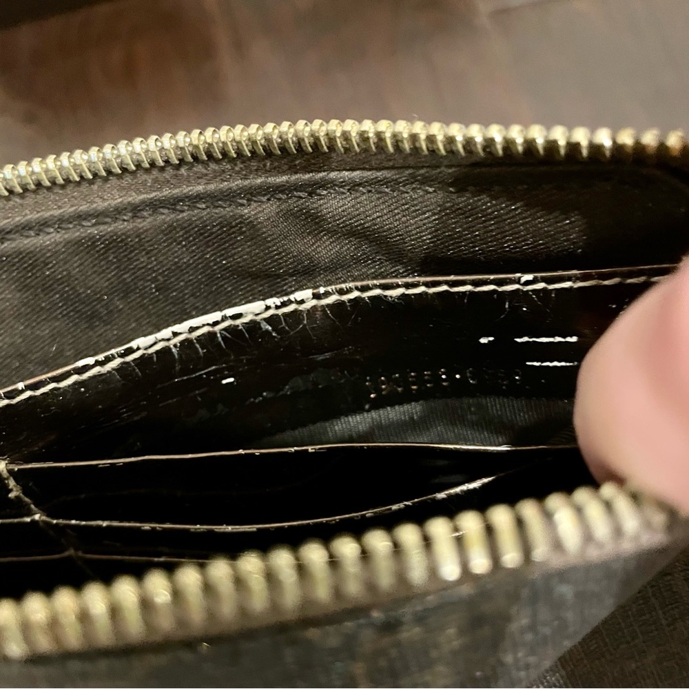 Authentic Gucci Bronze Coated Monogram Clutch - Picture 4 of 6